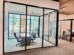 Stylish Room Dividers for Open-Plan Interiors of Aluminum Frame Glass Sliding Doors